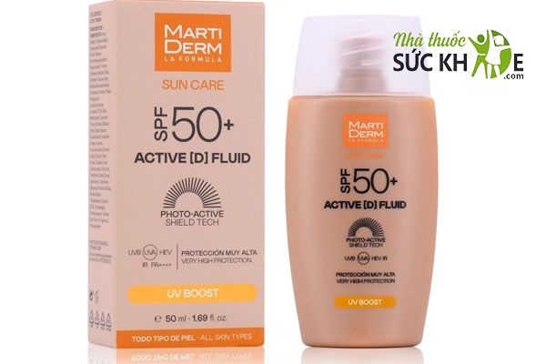 Kem chống nắng MartiDerm SunCare Active (D) Fluid SPF50+
