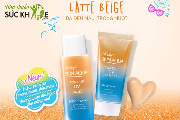 Kem chống nắng Skin Aqua Tone Up Latte Beige Skin Aqua