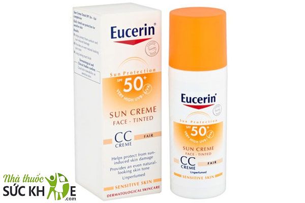 Kem chống nắng che khuyết điểm Eucerin Sun Cream Face Tinted CC Cream