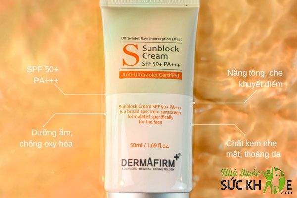 Kem chống nắng Dermafirm Sun Block Cream SPF 50+/PA+++