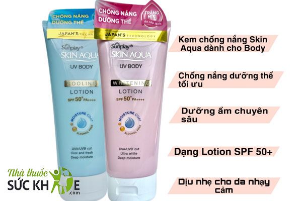 Kem chống nắng dưỡng thể Skin Aqua UV Body Lotion SPF50+/PA++++