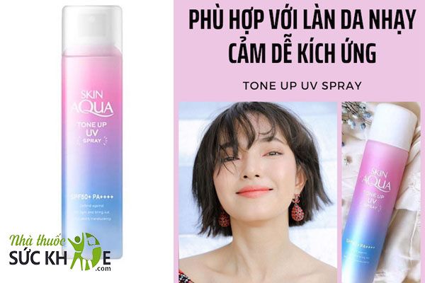 Xịt chống nắng Skin Aqua Tone Up UV Anti Pollution Spray