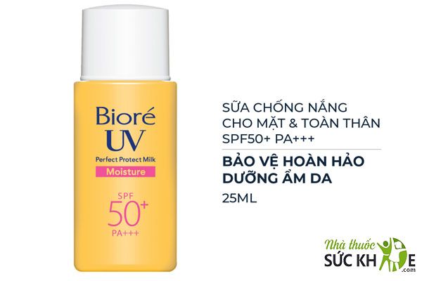 Kem chống nắng Biore UV Perfect Block Milk Moisture SPF 50 PA+++