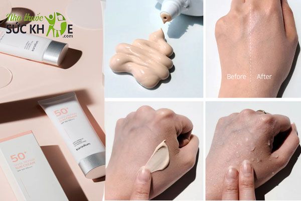 Khả năng chống nước, chống trôi của kem chống nắng Karadium khá ổn