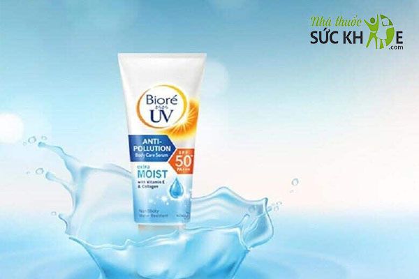 Serum chống nắng Biore UV Extra Moist With Vitamin E, Collagen