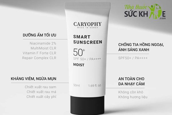 Kem chống nắng dưỡng ẩm Caryophy Smart Moist Sunscreen