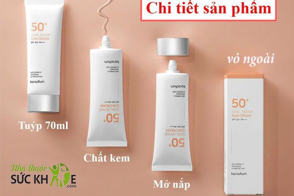 Kem chống nắng lấy màu trắng làm chủ đạo