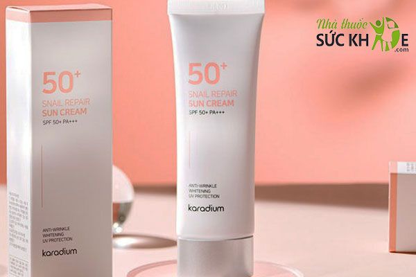 Kem chống nắng Karadium Snail Repair Sun Cream