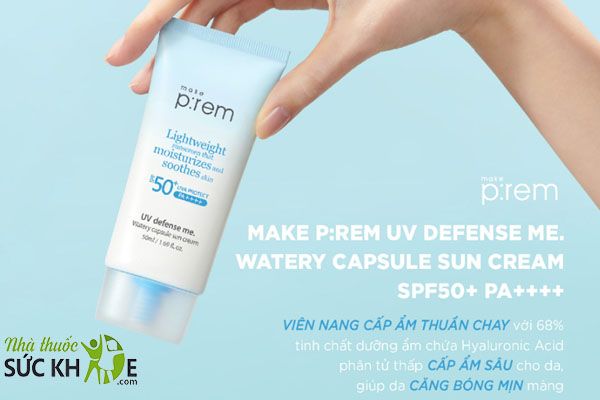 Kem chống nắng Prem hóa học UV Defense Me. Watery Capsule Sun Cream