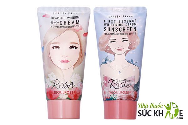 Kem chống nắng Rosie hiện có 2 dòng được sử dụng rộng rãi