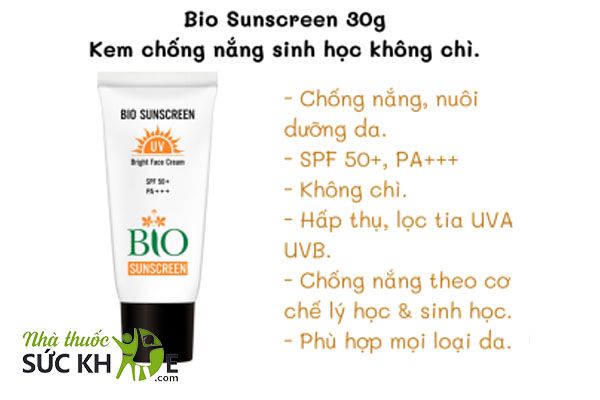 Kem chống nắng sinh học không chì Mediworld Bio Sunscreen