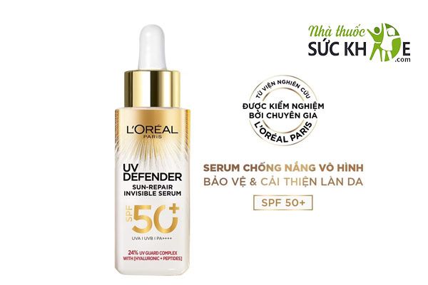 Serum chống nắng L’Oréal Paris UV Defender Sun-Repair Invisible Serum