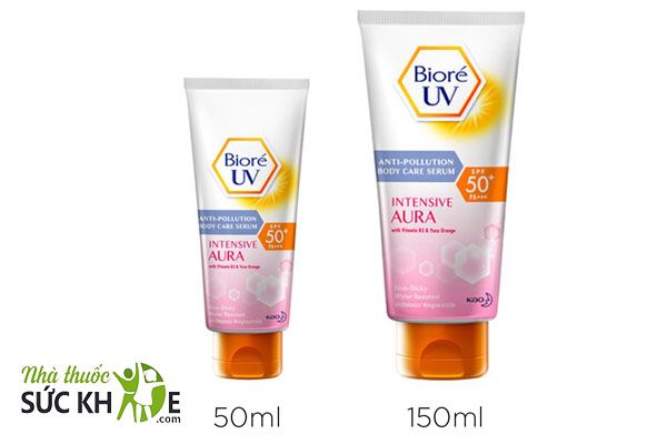 Serum chống nắng Bioré UV Anti- Pollution Body Care Serum Intensive Aura