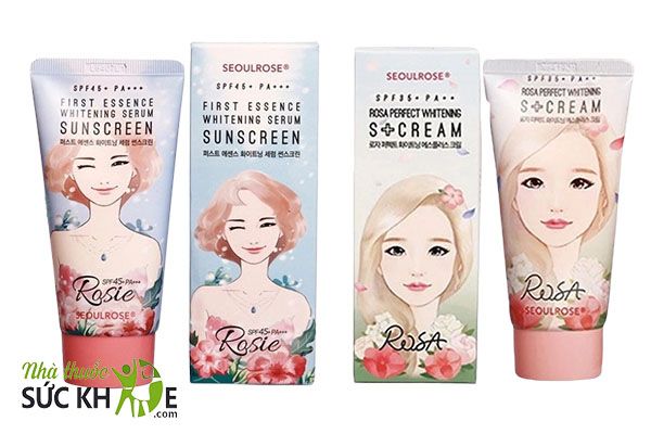 Kem chống nắng Rosie có thiết kế trẻ trung, đẹp mắt
