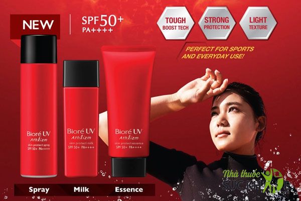 Xịt chống nắng toàn thân Biore UV Athlizm Skin Protection Spray
