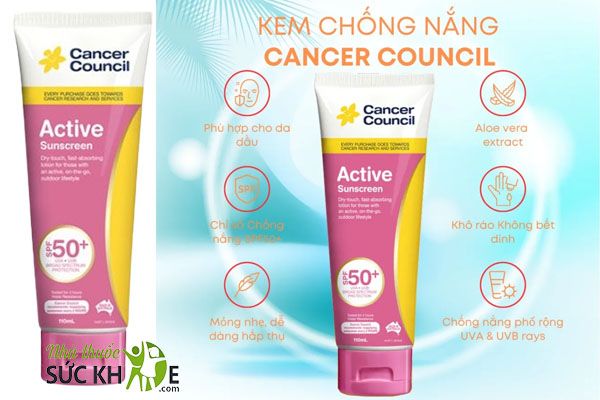 Kem chống nắng Cancer Council Active Dry Touch Sunscreen