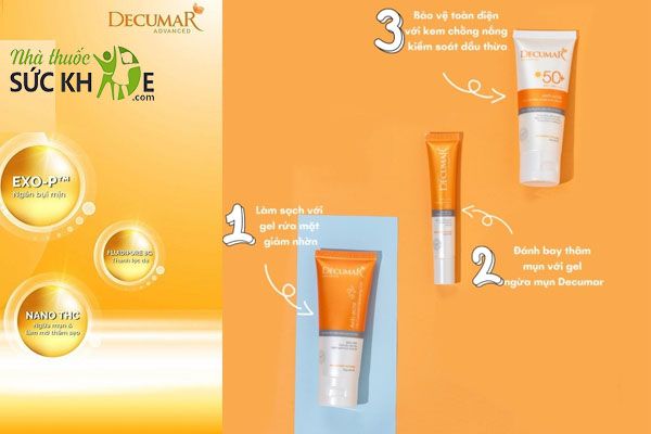 Kem chống nắng Decumar chứa thành phần nghệ nano, thẩm thấu nhanh vào da