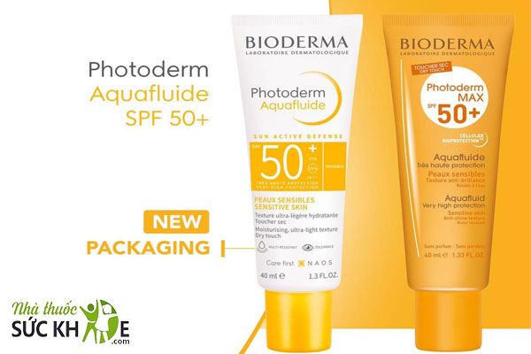 Kem chống nắng Bioderma Photoderm MAX Aquafluide cho da nhạy cảm SPF 50