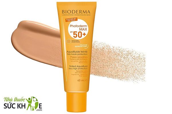 Kem chống nắng Bioderma nâng tone Photoderm MAX Aquafluide Teinte