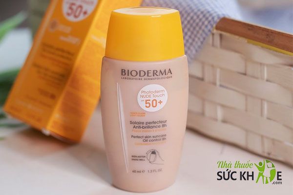 Kem chống nắng Bioderma nâng tone Photoderm Nude Touch
