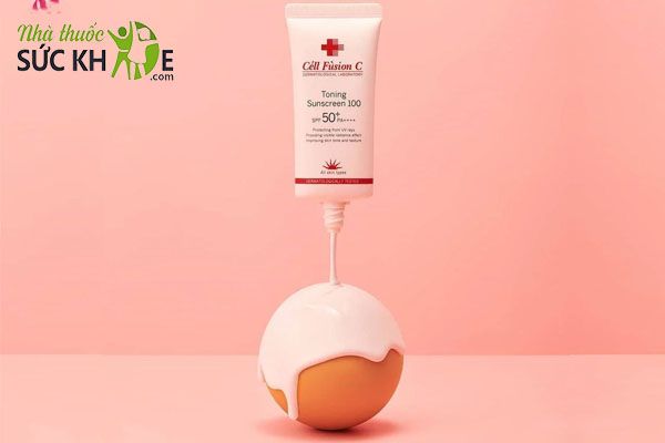 Kem chống nắng giúp da trắng hồng Cell Fusion C Toning Sunscreen