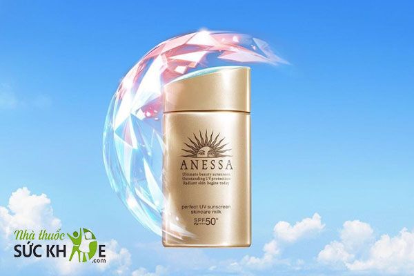 Kem chống nắng chống ánh sáng xanh từ máy tính Anessa Perfect UV Sunscreen Skincare Milk