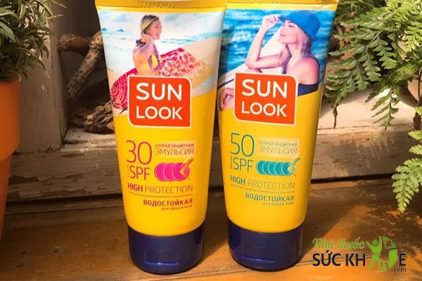 Kem chống nắng của Nga SPF 50 Sunlook Emulsion High Protection