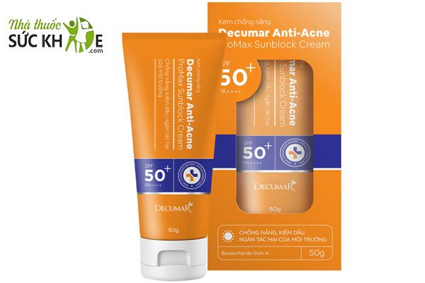 Kem chống nắng  Decumar ProMax Anti-Acne Sunblock Cream