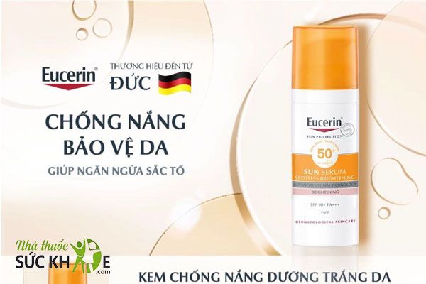Kem chống nắng và dưỡng trắng da Eucerin Sun Serum