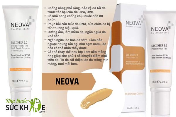 Kem chống nắng Neova SPF 40 DNA Damage Control Silc Sheer 2.0