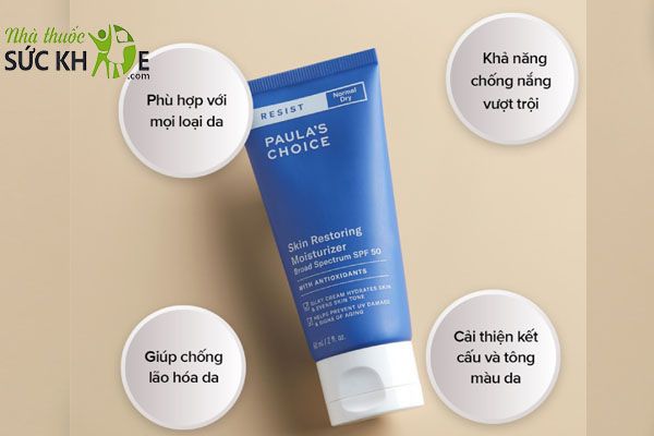 Kem chống nắng Paula’s Choice cho da khô, lão hóa Resist Skin Restoring Moisturizer