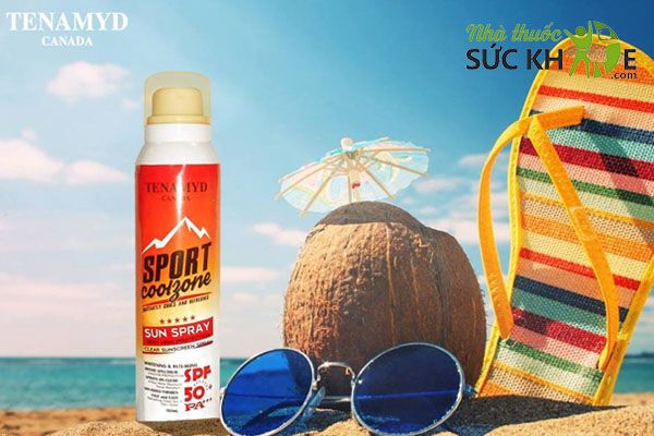 Kem chống nắng Tenamyd dạng xịt Sun Spray SPF 50/PA++