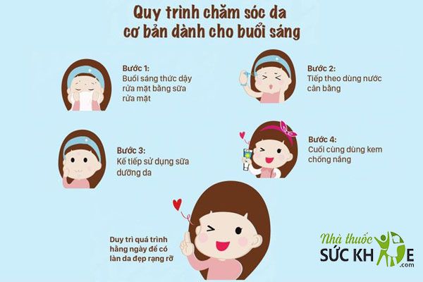 Các bước sử dụng kem chống nắng mỗi ngày