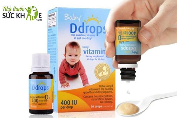 Cách uống Vitamin D3 cho trẻ sơ sinh Baby Drops