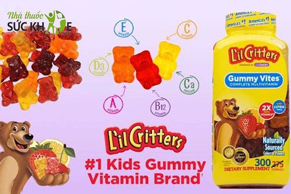 Kẹo Vitamin tổng hợp cho bé của Mỹ Lil Critter Gummie Vite