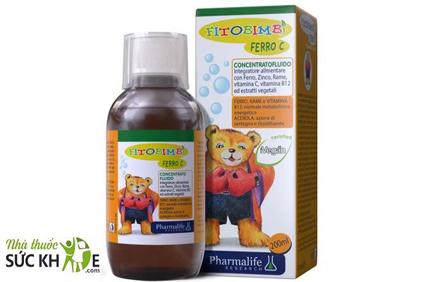 Thuốc Vitamin C cho trẻ em dạng siro FitoBimbi Ferro C