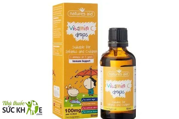Vitamin C cho trẻ em dạng nhỏ giọt Natures Aid