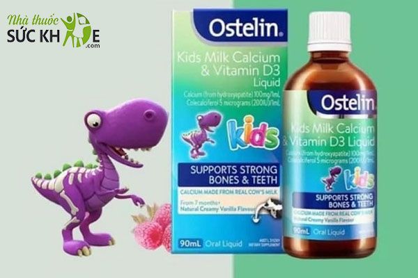 Cách uống canxi Ostelin cho bé dạng nước
