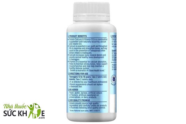 Nên uống Vitamin D3 Ostelin vào buổi sáng