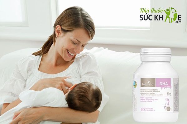 Mẹ c&oacute; thể uống DHA Bio Island đến 6 th&aacute;ng sau sinh