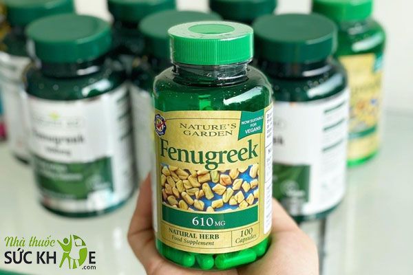 Viên uống hỗ trợ lợi sữa Fenugreek 610mg