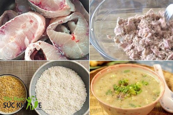 Ăn cháo cá hoặc cháo gà vào bữa trưa
