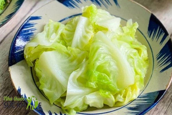 Rau bắp cải luộc