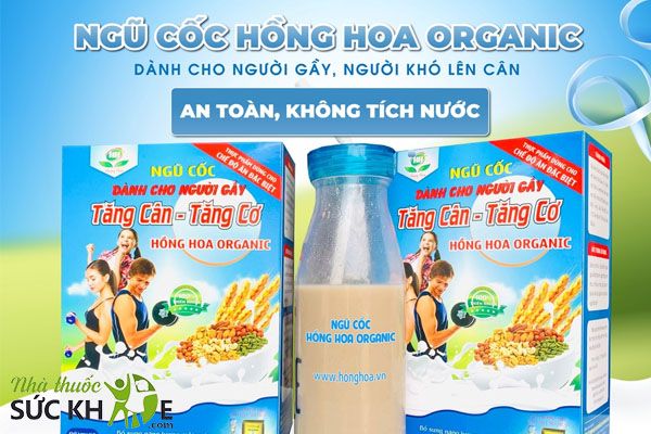 Ngũ cốc tăng cân, tăng cơ Organic Hồng Hoa