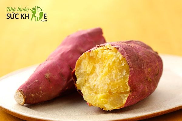 Khoai lang luộc là món ăn không gây béo vào buổi tối
