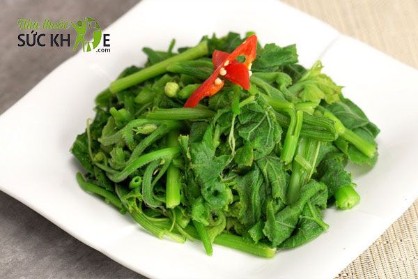Ngọn bí luộc