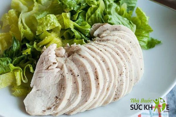 Ức gà hấp
