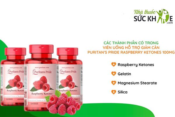 Viên uống Puritan's Pride Raspberry Ketones 100mg