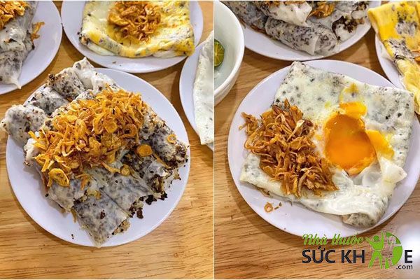 Bánh cuốn trứng giàu dinh dưỡng