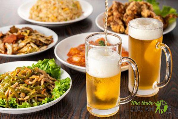 Món ăn khi uống chứa nhiều chất béo